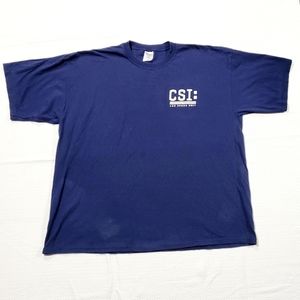 Vintage CSI Las Vegas Unit Double Sided Graphic Boxy Men's Tee size XXL